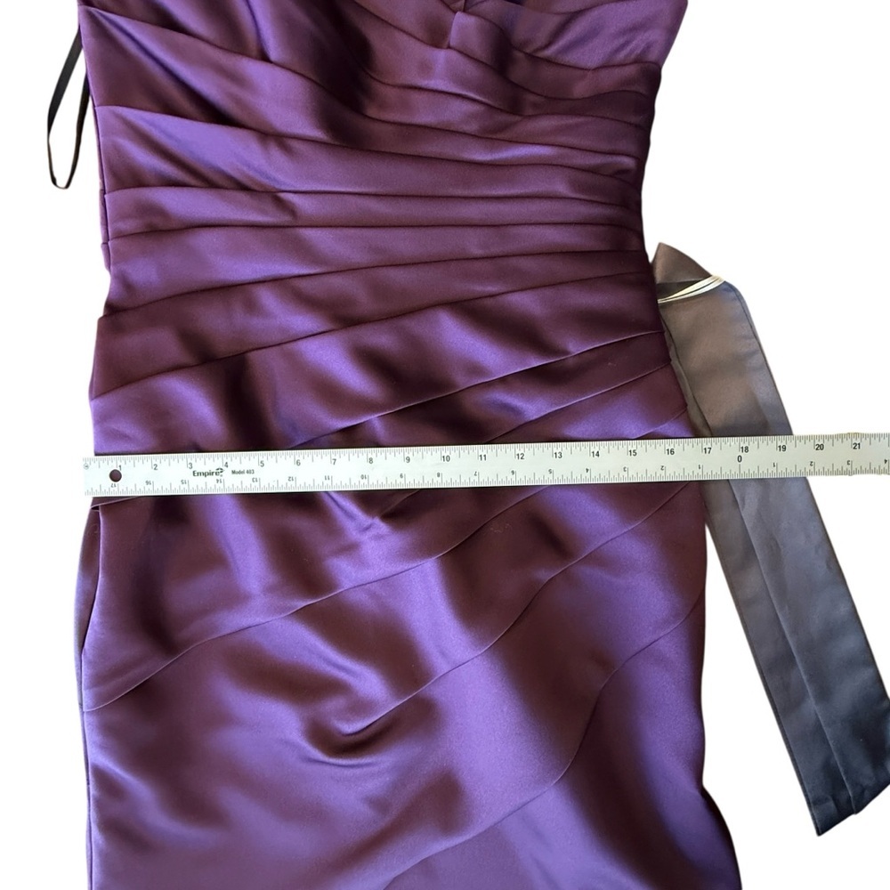 NWT Sorella Vita Cocktail Dress Style 2399 Women’s Size: 12 Color: Aubergine - Picture 12 of 13